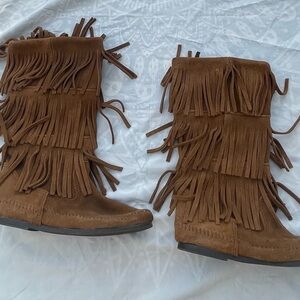 Minnetonka Fringe Boots